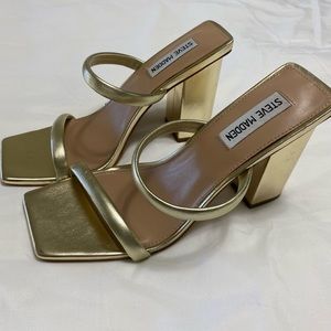 Steve Madden Gold Sandals